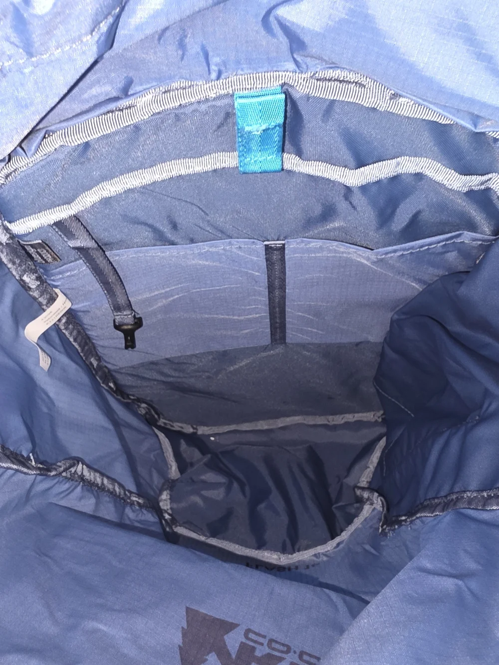 REI Flash 18 Pack in Blue with Orange Accents